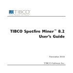 TIBCO Spotfire Miner User's Guide