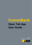 Open Tab App User Guide - Commonwealth Bank of Australia