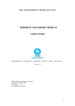 SEDIMENT TRANSPORT MODULE USER GUIDE