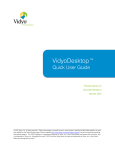VidyoDesktop™ Quick User Guide Version 3.4-A