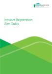 Provider Registration User Guide