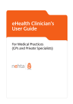 eHealth Clinicians User Guide