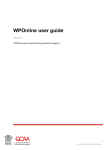 WPOnline user guide - Queensland Curriculum and Assessment
