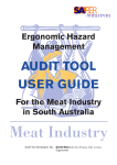 Ergonomic Hazard Management Audit Tool User Guide for the Meat