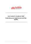 User Guide for Academic Staff Submitting your