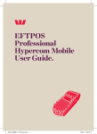 EFTPOS Professional Hypercom Mobile User Guide.