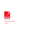 ACCO Online Store User Guide