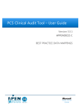 PCS Clinical Audit Tool – User Guide