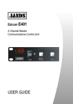 Jands Ezicom E401 User Manual