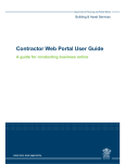 Contractor Web Portal User Guide