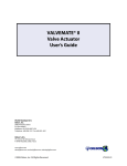 VALVEMATE® II Valve Actuator User's Guide