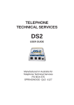 TTS DS2 User Guide 2014.pmd - Telephone Technical Services