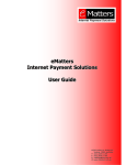 eMatters Internet Payment Solutions User Guide