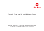 Payroll Premier 2014/15 User Guide