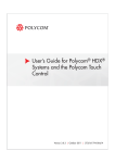 User's Guide for Polycom HDX Systems and the Polycom Touch