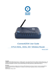 iConnect625W User Guide 4-Port ADSL, ADSL 2/2+