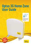 Optus 3G Home Zone User Guide