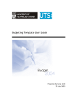 Budgeting Template User Guide