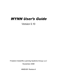 WYNN User's Guide - Deakin University