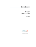 SpeedStream Router User's Guide