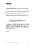 Contractor OH&S Management Plan