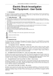 Electric Shock Investigation Test Equipment