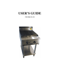 USER'S GUIDE - Catering Equipment