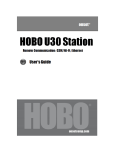 HOBO U30 Station Remote Communication User's Guide