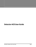 Detector ACE User Guide