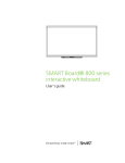 SMART Board 800 series interactive whiteboard user's guide