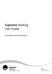 Supreme Heating User Guide