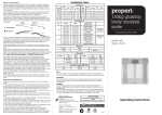 3454 VECTOR BF BMI Scale OPERATING INSTRUCTIONS