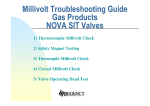 Millivolt Troubleshooting Guide Ga s P roduc ts N O V A S IT V a lves
