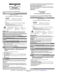 Operating Instructions For XPP-5422B/G Intrinsically Safe Lights