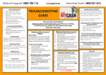 TROUBLESHOOTING GUIDE