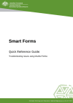 Smart Forms Quick Reference Guide: Troubleshooting