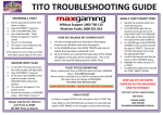 TITO TROUBLESHOOTING GUIDE