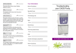 Troubleshooting your CADD Pump