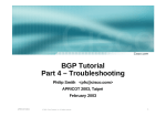 BGP Tutorial Part 4 – Troubleshooting