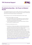 Troubleshooting Help – No Power to Modem.indd