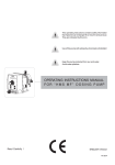 OPERATING INSTRUCTIONS MANUAL FOR “HMS MF