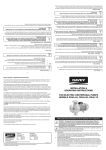 INSTALLATION & OPERATING INSTRUCTIONS FOR ELECTRIC