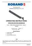 OPERATING INSTRUCTIONS