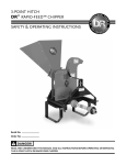 3-point hitch dr® rapid-feed™ chipper safety & operating instructions