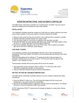 OPERATING INSTRUCTIONS - SS2D AUTOMATIC CONTROLLER