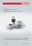 Operating instructions Freestanding coffee machine