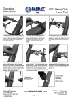 C003 Heavy Duty Hand Tool Operating Instructions - Band