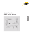 Operating instructions Bubble Sensor OTT CBS