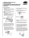 OPERATING INSTRUCTIONS FOR USING VISE LACERS