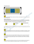 Operating Instructions On/Off Select the ON/OFF button to switch